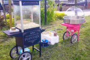 KIDS PARTY Animacje dla dzieci Wata cukrowa Maszyna do popcornu Atrakcje na wesele urodziny komunię Animatorka Obsługa imprez