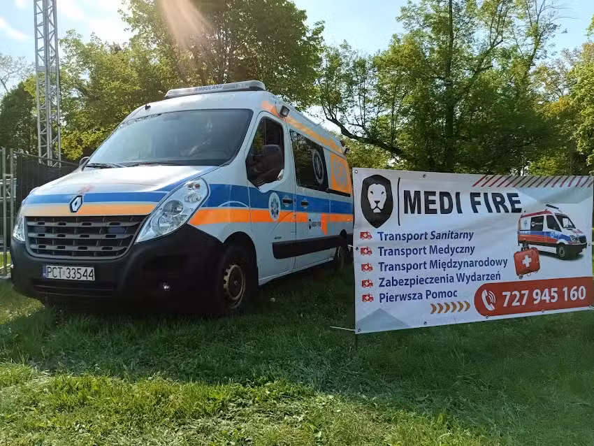 MEDI FIRE Transport medyczny zabezpieczenia imprez pierwsza pomoc