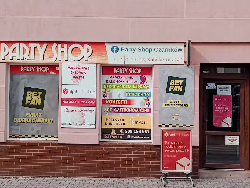 Party Shop &ndash; prezenty, hel do balon&oacute;w, dj na imprezy, zabawki, DPD. fajerwerki