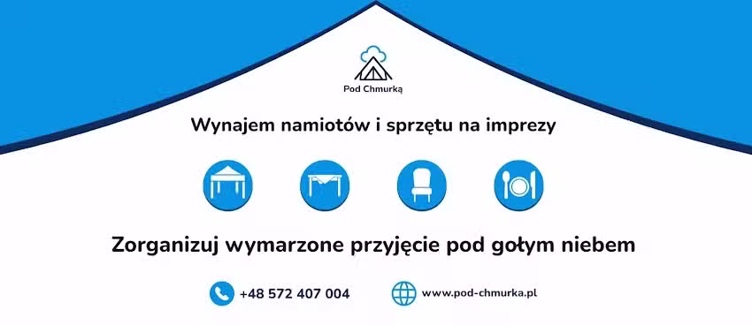 Pod-chmurką | Wynajem namiot&oacute;w i sprzętu na imprezy