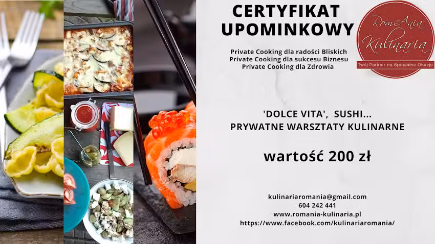 RomAnia KuliNaria &ndash; Private Cooking do Twojego miejsca/Private Support dla Zarządzania Ludźmi