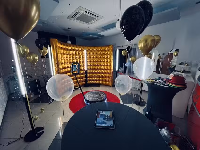 Weselne Atrakcje Fotolustro, Fotobudka 360, Dmuchańce