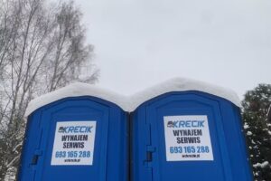 Wynajem toalet przenośnych Bielsko Biała, wynajem toalet na budowę, na imprezę, na działkę, WC KRECIK